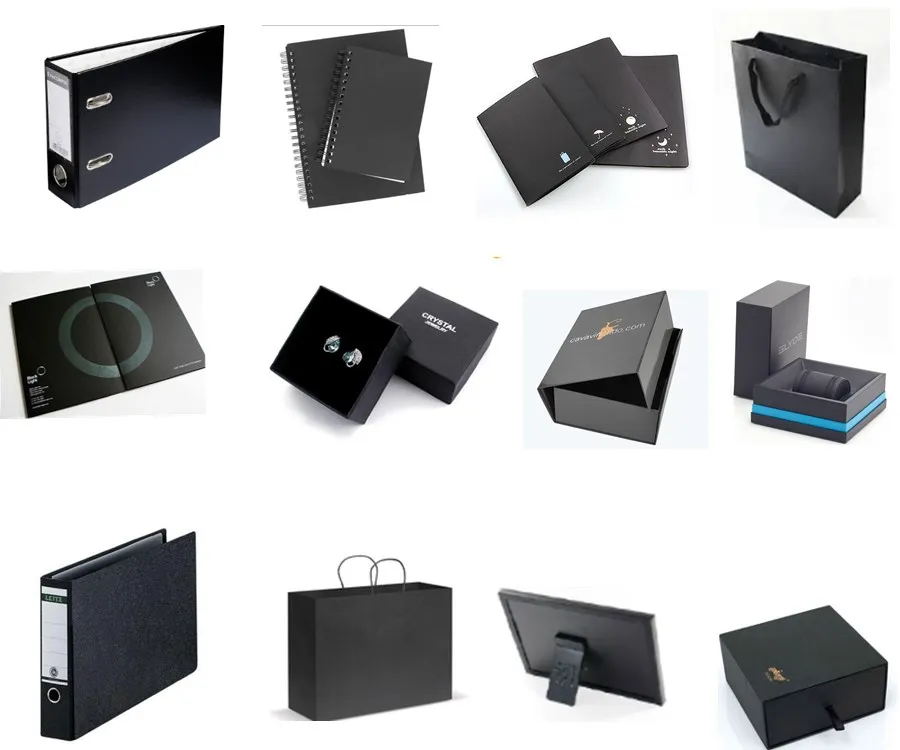 High Strength Black Paper Board 180gsm 250gsm 300gsm Cardstock Recycled
