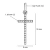 Or blanc 18x9mm
