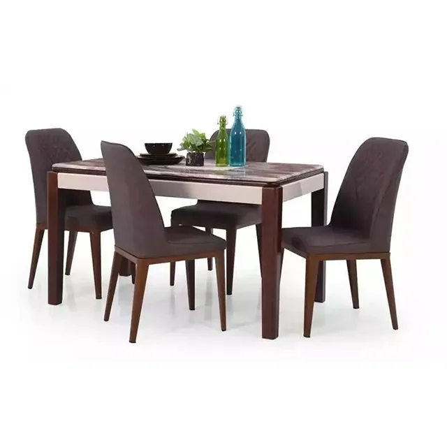 Royaloak Naples Italian Marble 4 Seater Dining Table Set Buy Italian