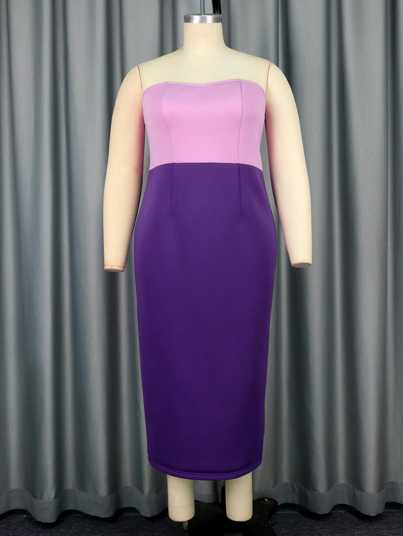 purple contrast dress Purple Contrast Stitch Dress  FAIL