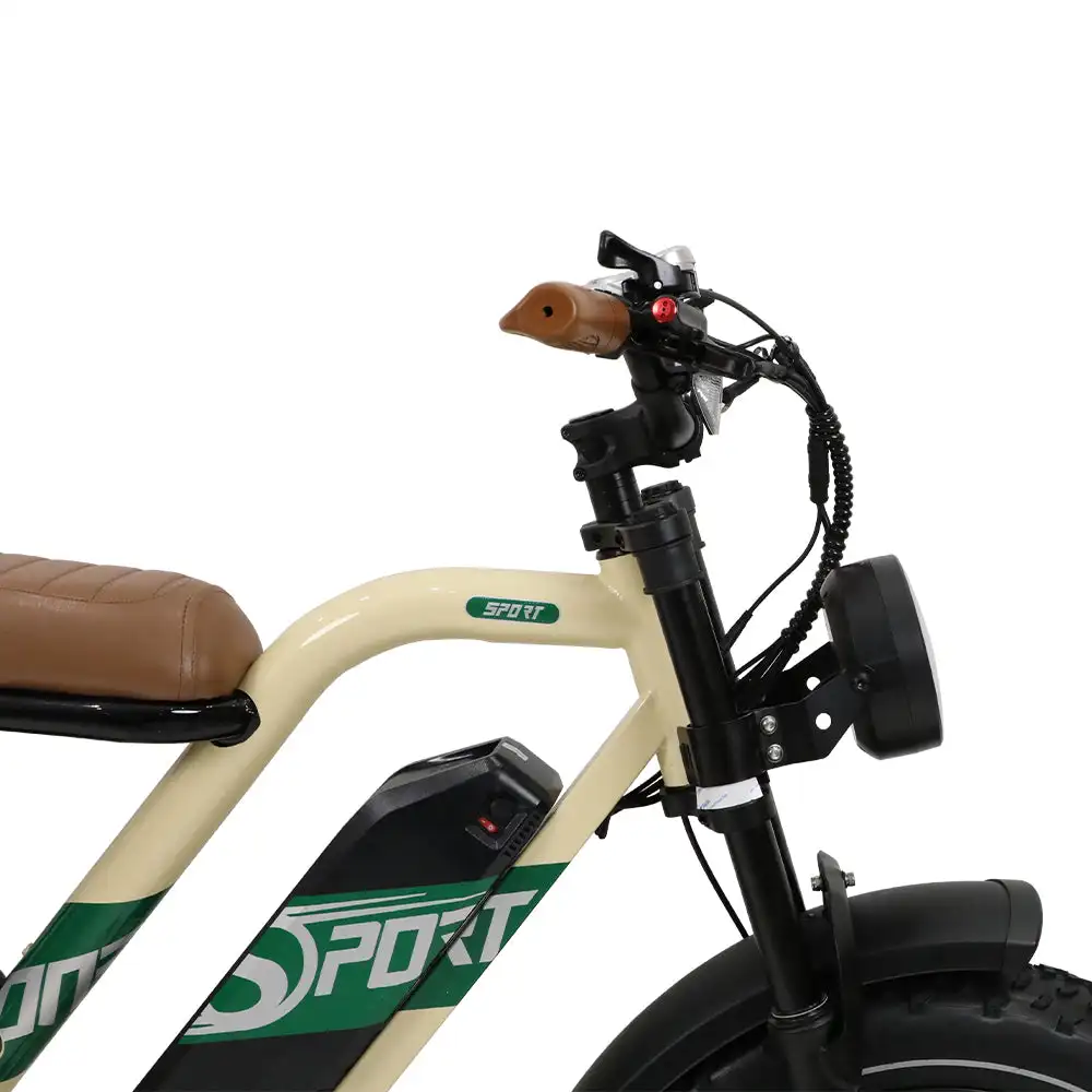 Onesport W66 Moto-Style E-Bike Steel body frame Multifunctional LCD screen 7-speed transmission Shock-absorbing front fork