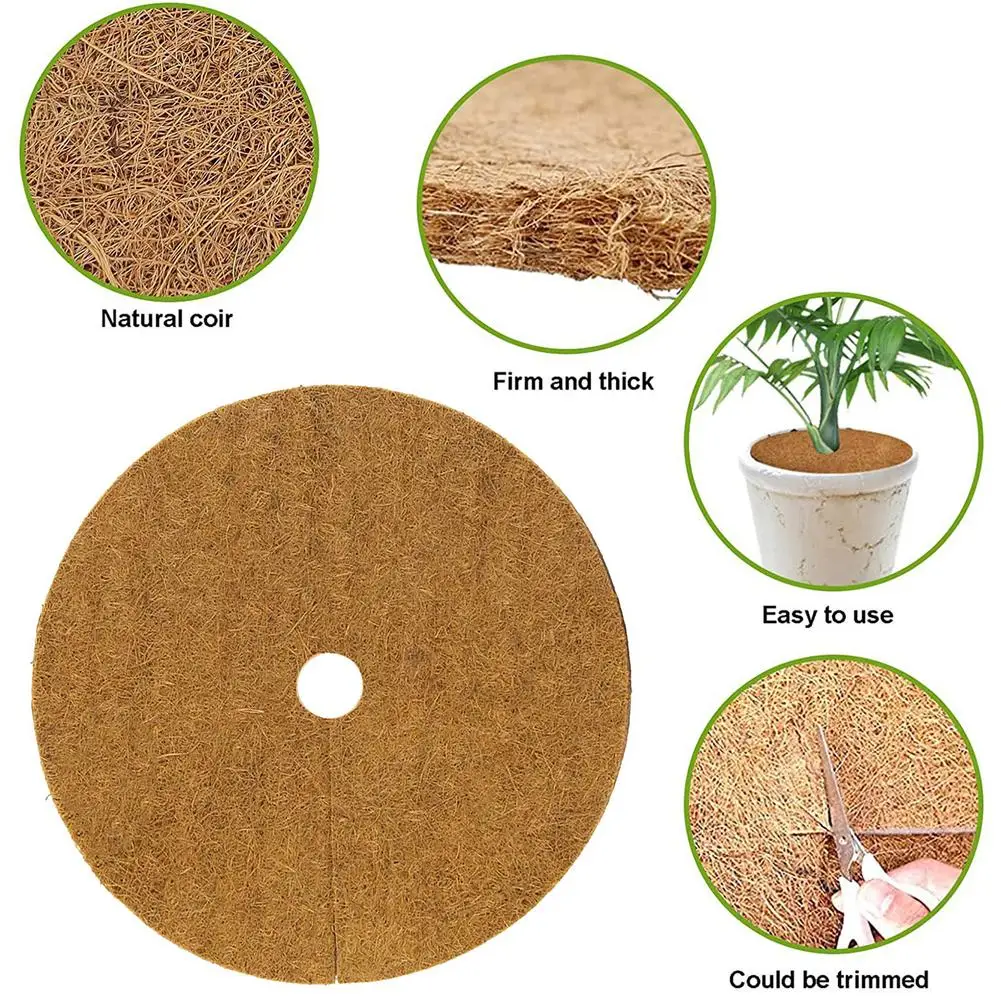 High Quality Natural Coconut Fiber Tree Protection Rings Coir Agriculture Weed Mat Ground Cover