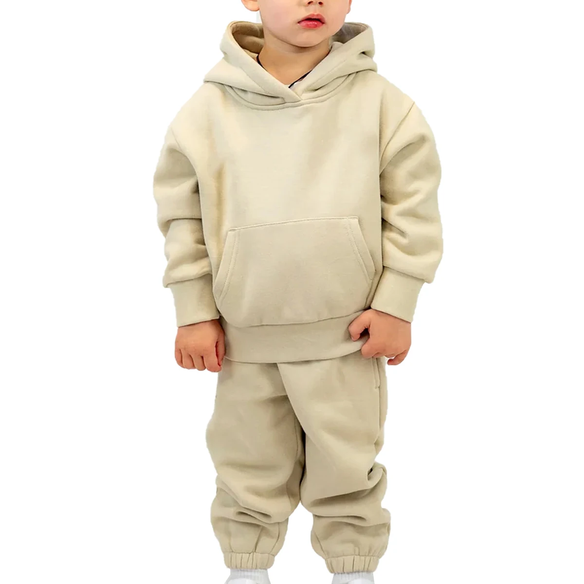 Cotton Tracksuits Kids Plain Tracksuits Sports Track Suit Fleece