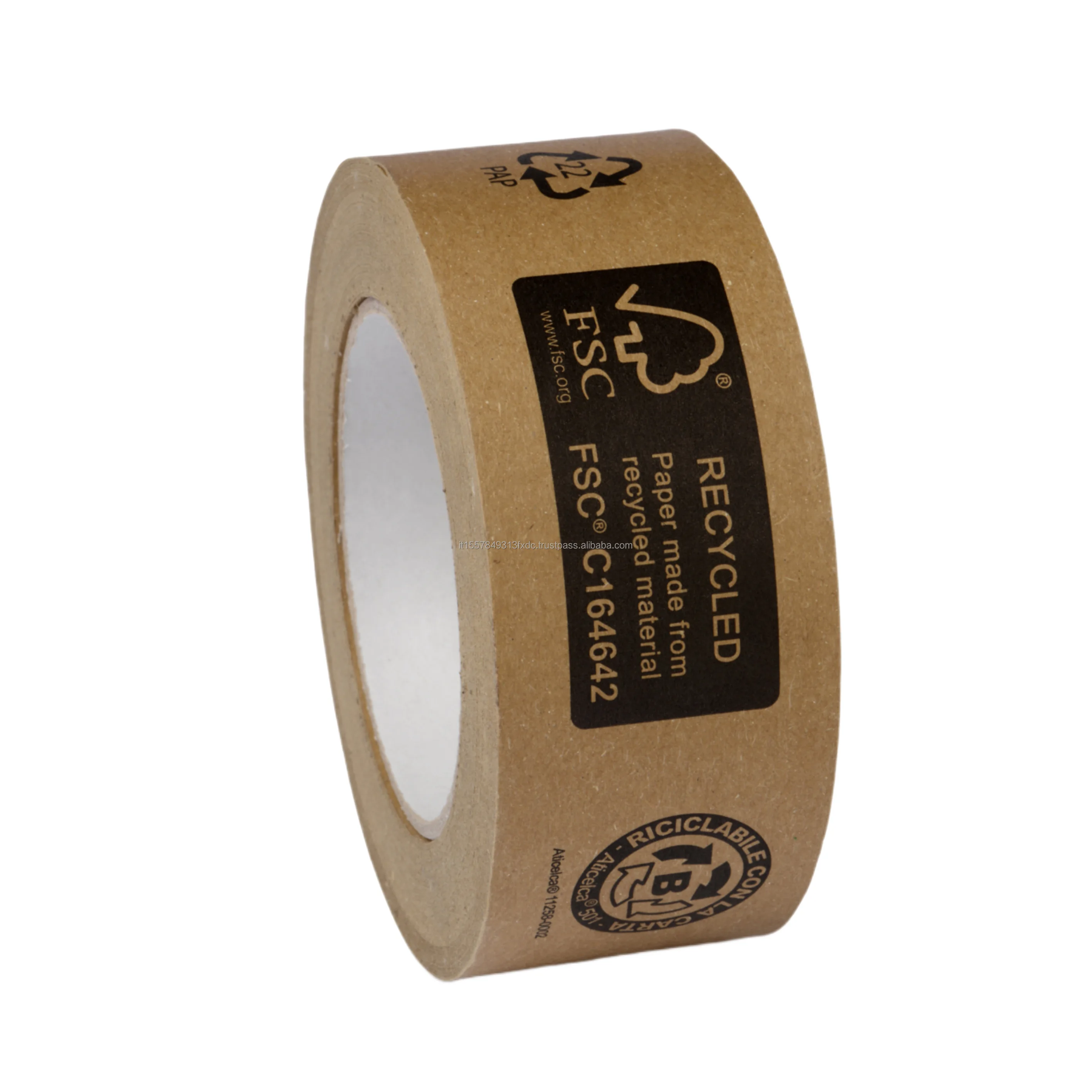 Fsc Paper Adhesive Tape Ecopaper Tape Paper Recyclable And Plastic