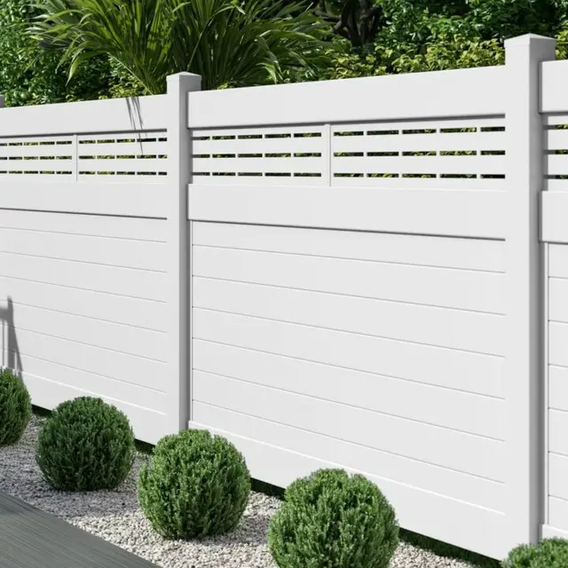 Vinyl Sound Privacy Fence Various Styles and Colors Durable