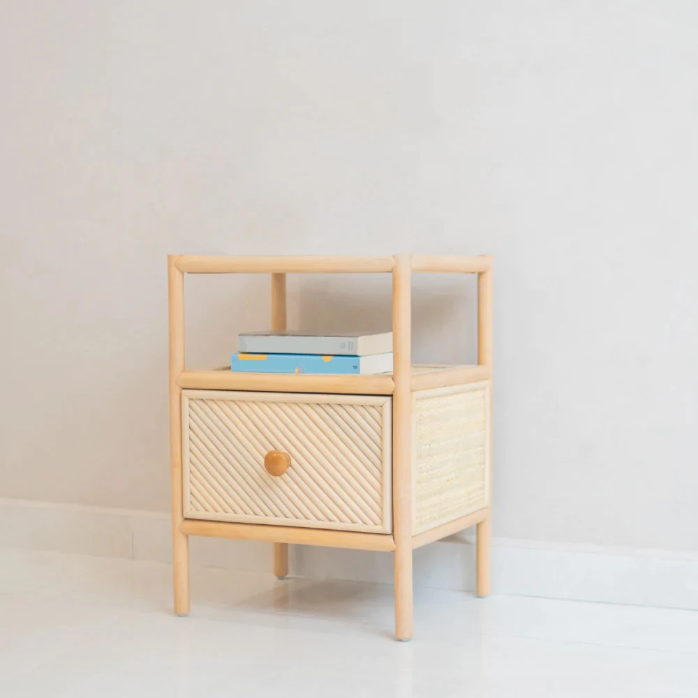 Simple Rattan Sideboard Rattan Storage Rattan Bedside Table And