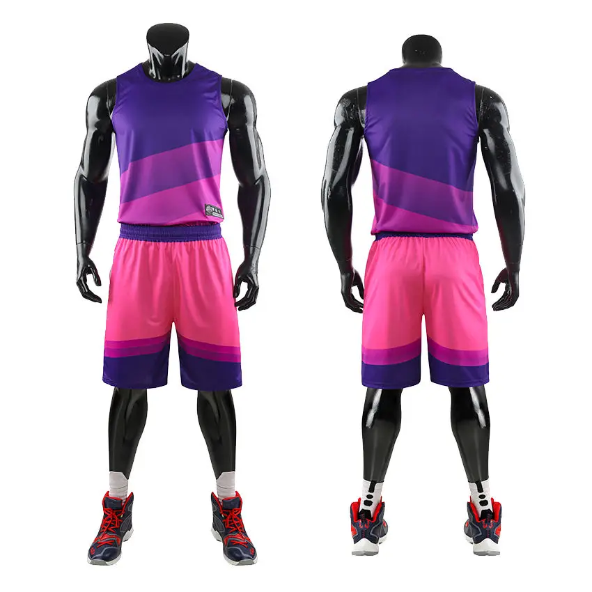 Оптовая продажа Баскетбольная одежда на заказ пустая дышащая баскетбольная форма оптом