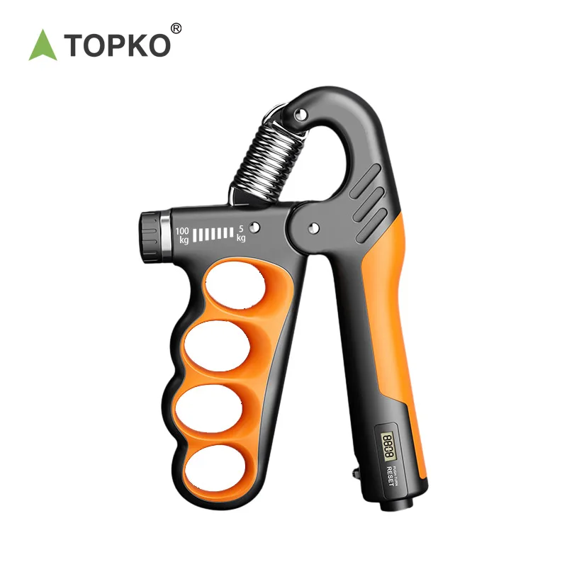TOPKO High Quality Multi-functional Counting Grip Strength Device with Counter Gripper Strengthener Hand Finger Exerciser