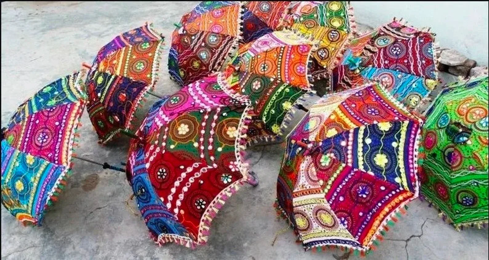 Rajasthani Mini Umbrella For Wedding Decoration Umbrellas,Diwali Mehndi