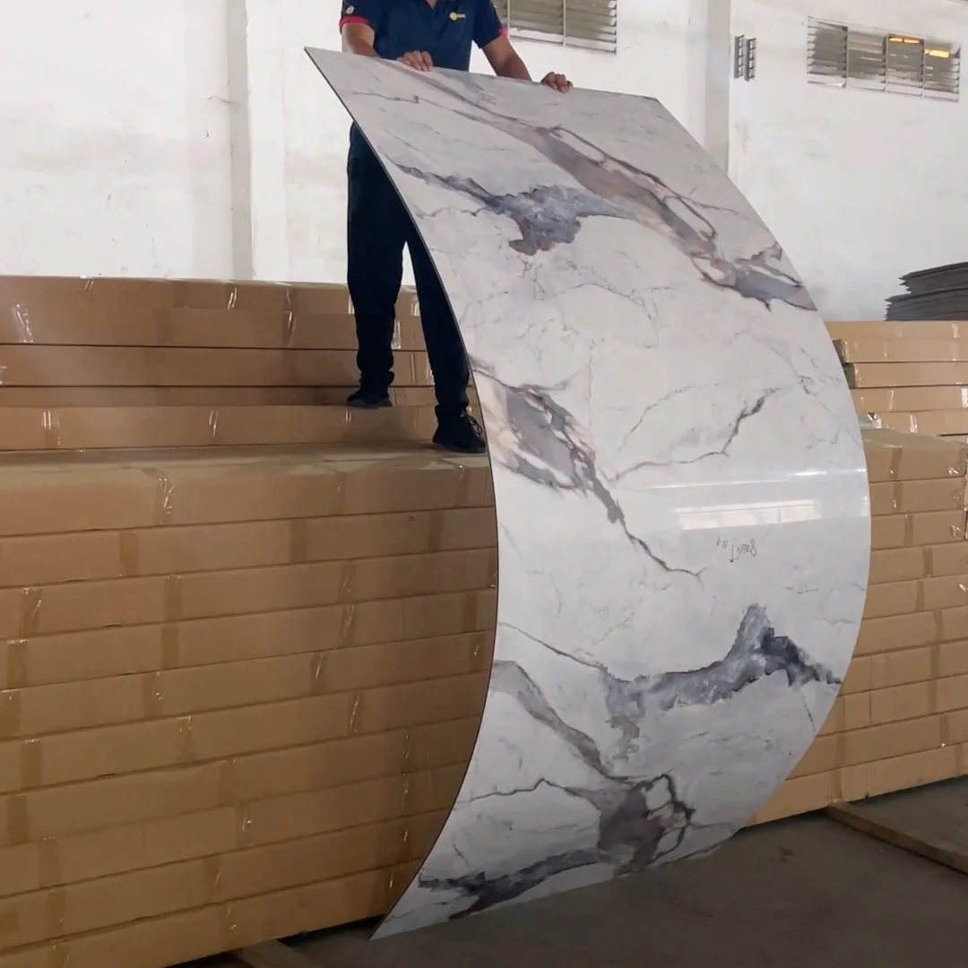 Palamuti sa Looban WPC Seamless Board Modernong Materyal sa Gusali Fireproof Waterproof na PVC Foam Sheet Background Wall Cladding Panel