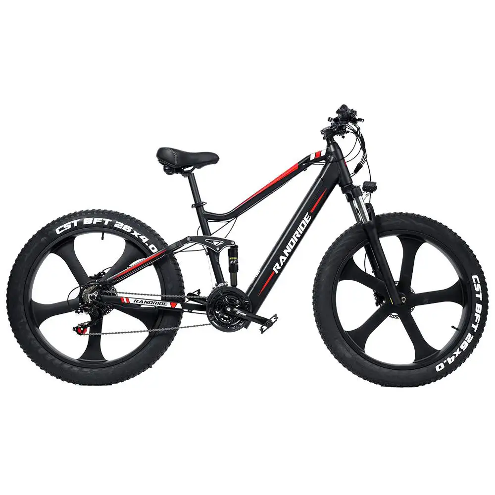 RANDRIDE YX90M Electric Mountain Bike 26 Inches Full Suspension Frame