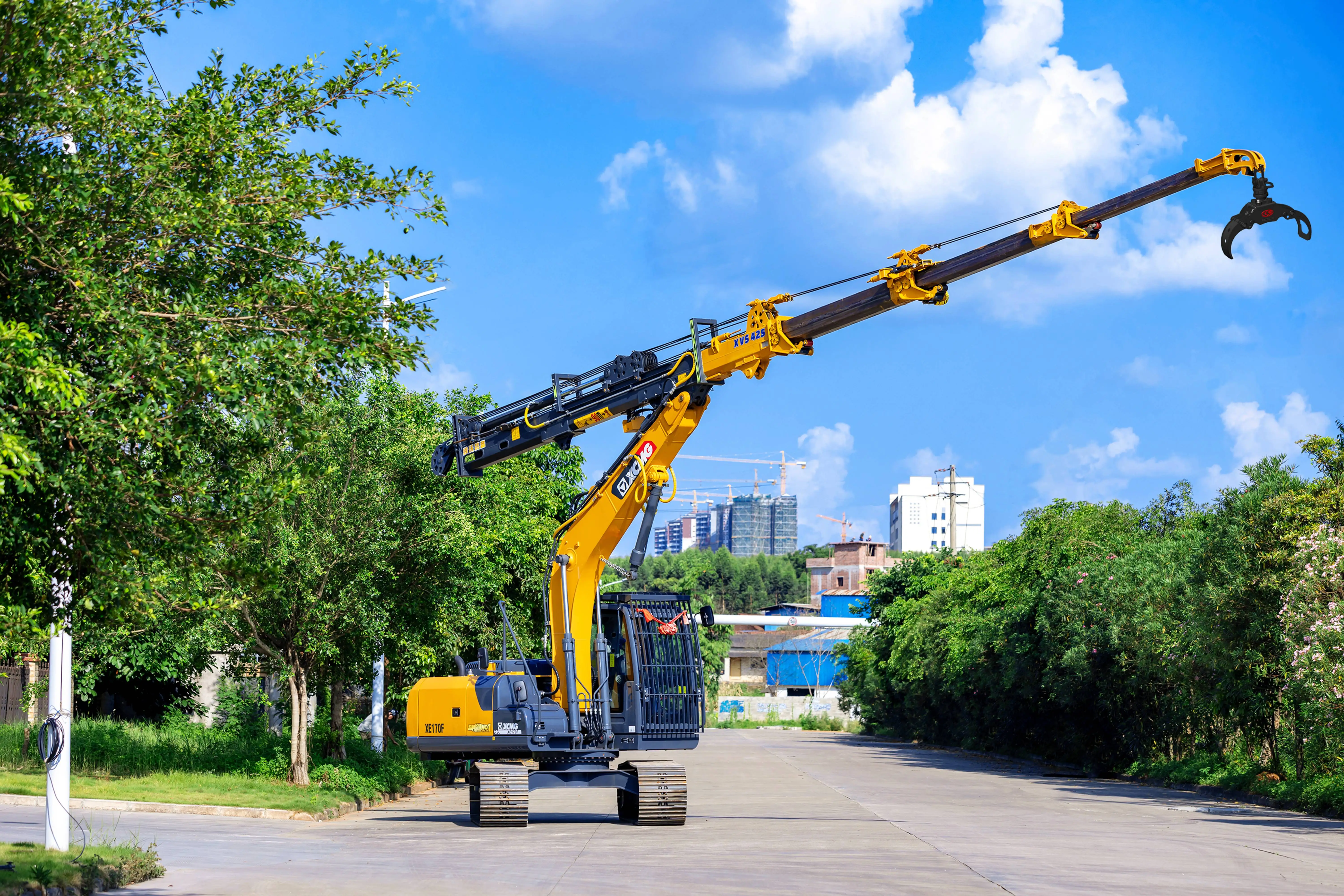Excavator Attachments Telescopic Boom Wyj425l With 360 Degree Rotation