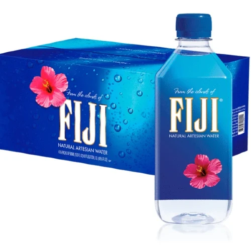 Fiji Water 24x500 мл Натуральная Минеральная родниковая вода в пластиковых бутылках 500 мл x 24 чехол