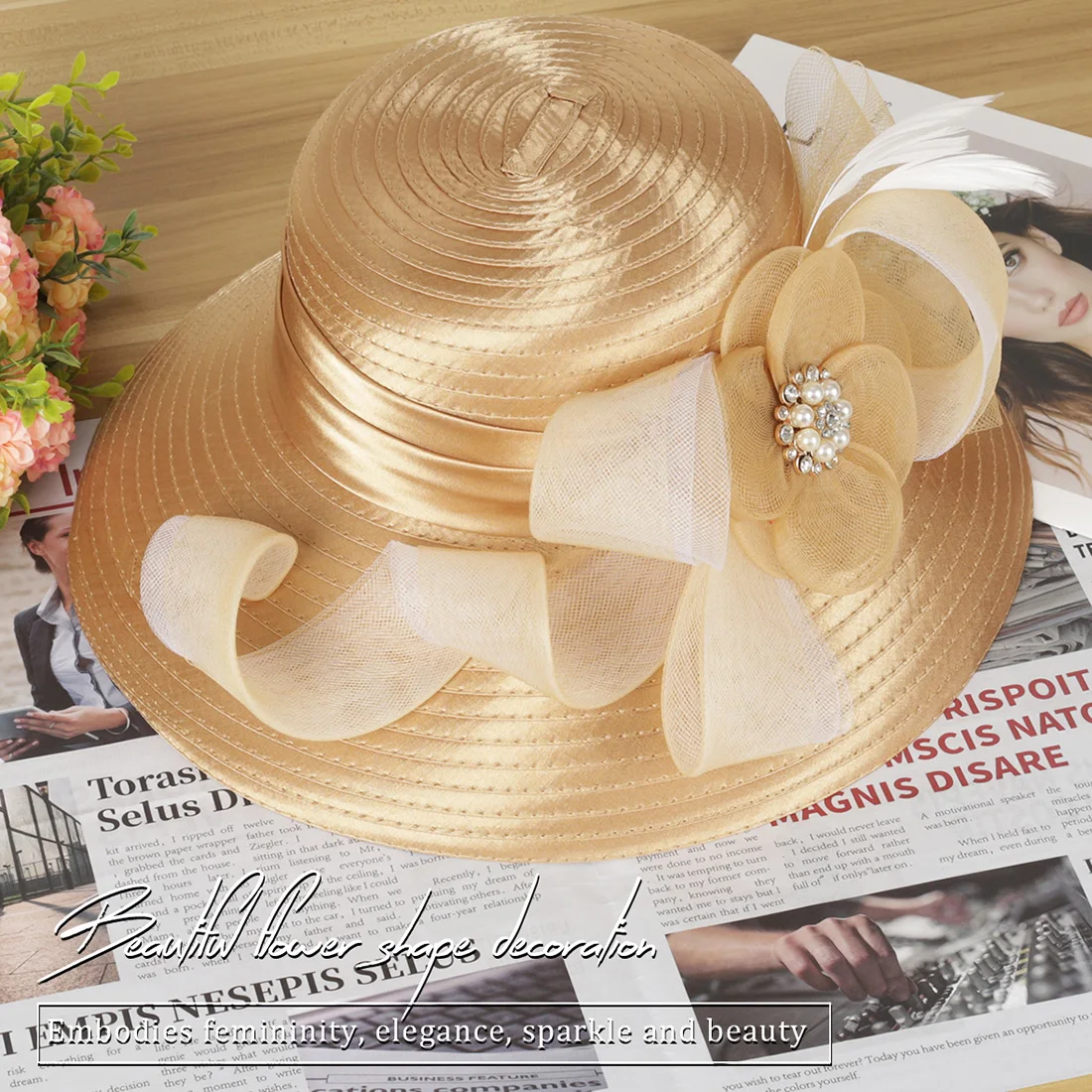 Women Kentucky Church Derby Hat Fascinator Tea Party Wedding  display picture 1