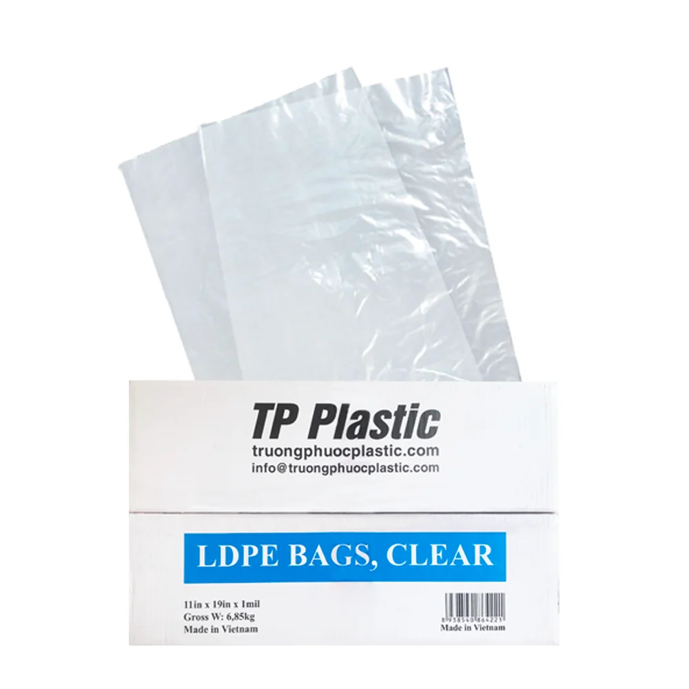 Flat Open Clear Plastic Bags Heavy Duty Thick Mil Open End Plastic