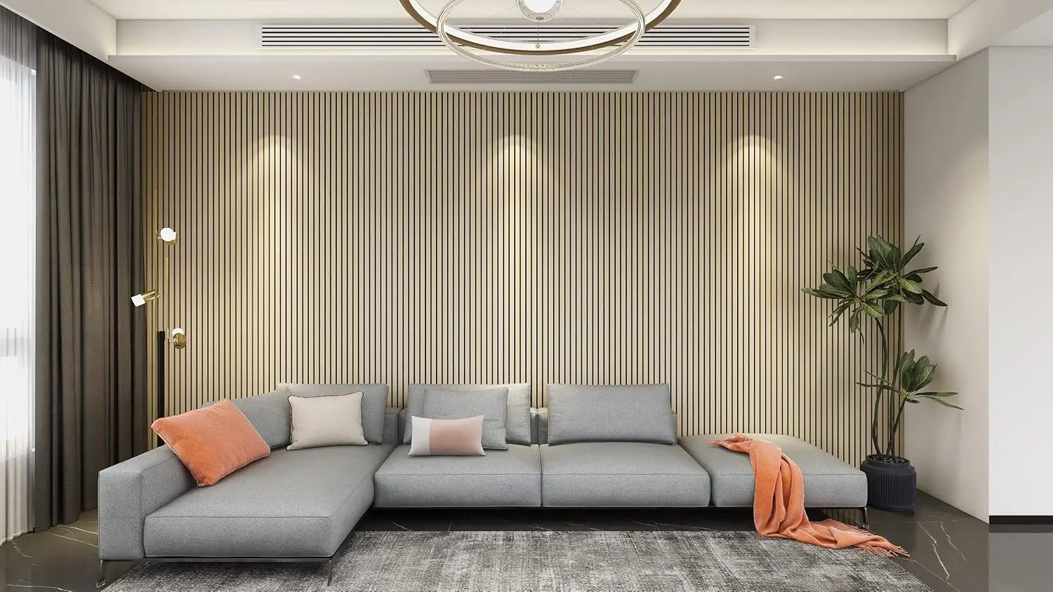 Modern Design 3D Veneers Wooden Acoustic Wall Panels for Home Theater Hotel Apartment Noise Reduction Acoustic Slat Wood Panels factory