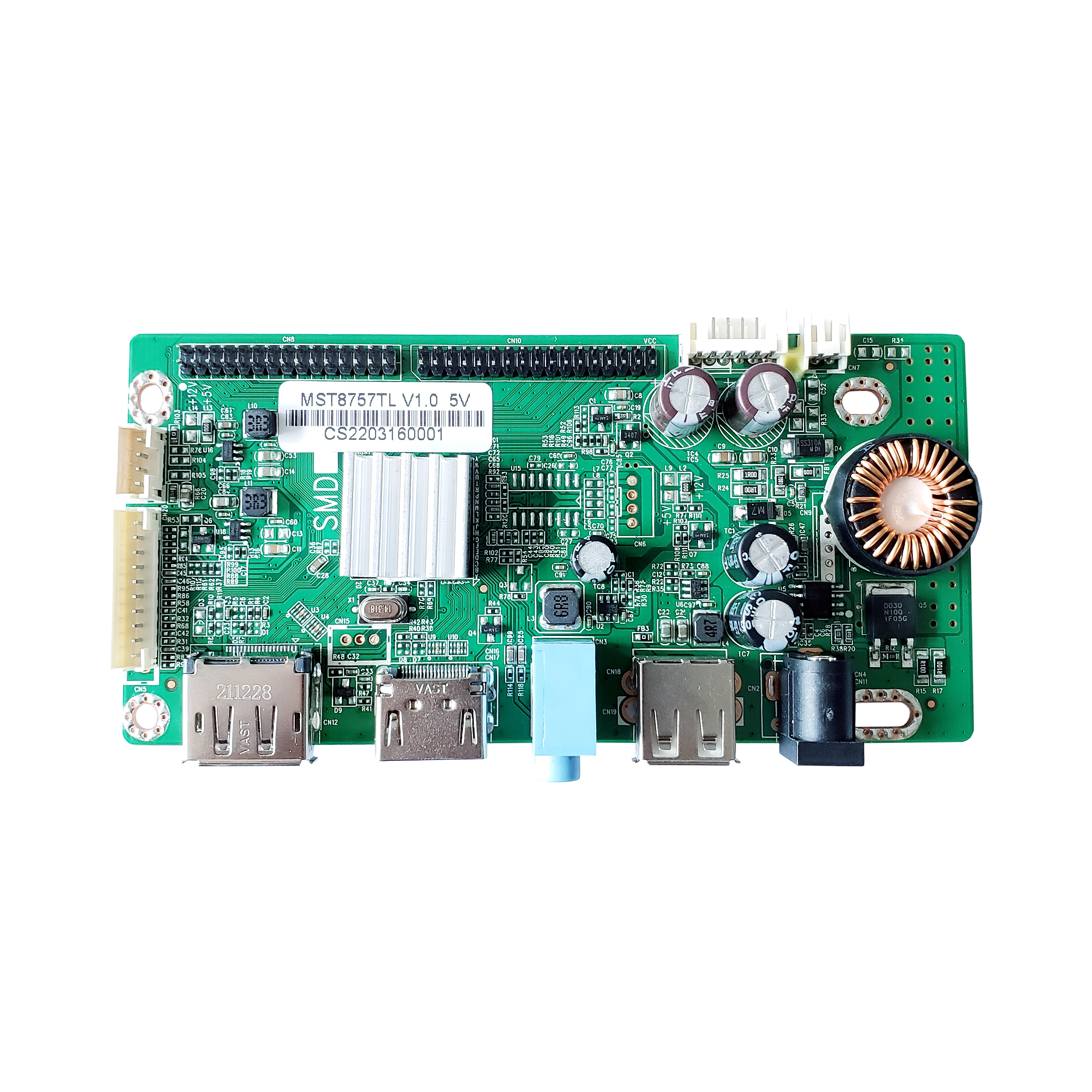 MST8757TL V1.0  LVDS FHD LCD Controller Board 2560*1600,support with LVDS Signal Input  Powr, 12v  Input,60HZ