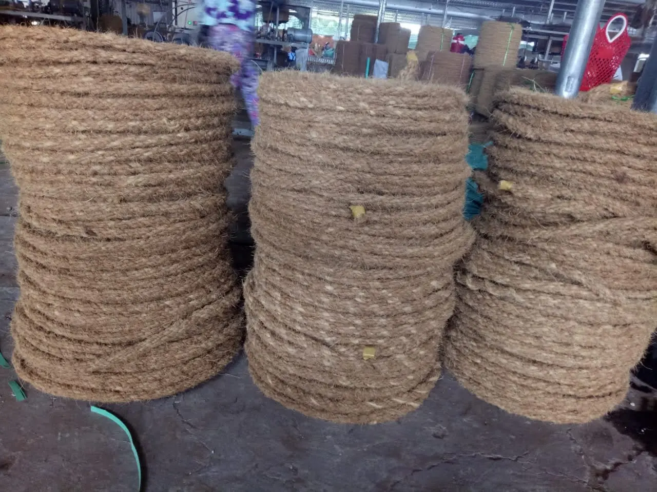 Веревка из кокосового волокна и низкая цена оптовая продажа на заказ упаковочная веревка пеньковая шпагат