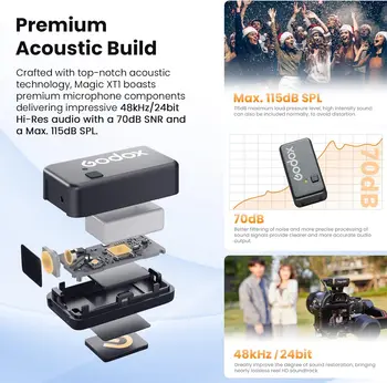 GODOX Magic XT1 Wireless Lavalier Microphone detail image
