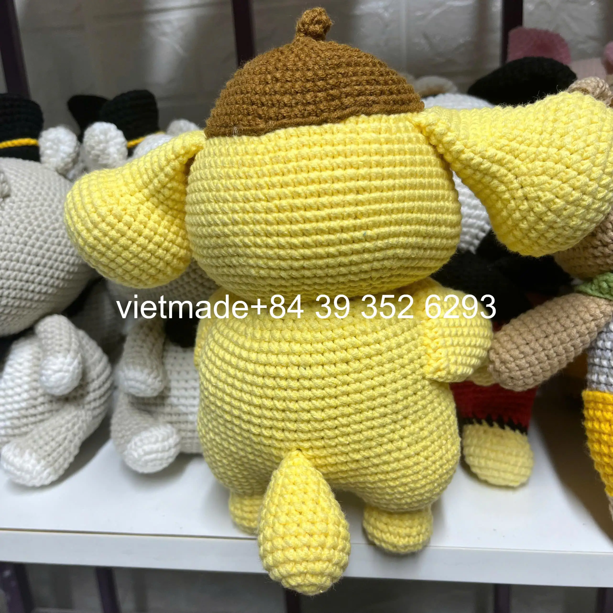 Direct Factory Customization Handmade Adorable Pompompurin Crochet Anime Toy Amigurumi Doll Birthday Christmas Gift for Kids