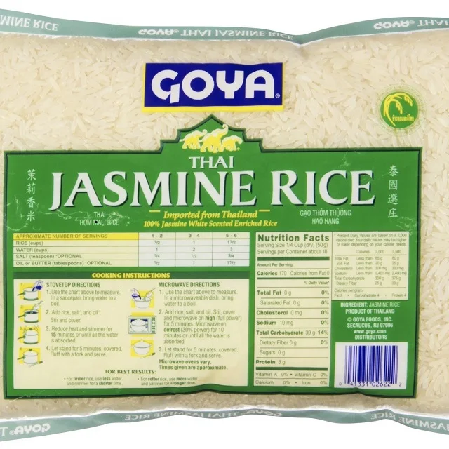 Thai Jasmine Rice White Long Grain Premium Quality SHORT Grain Thai Jasmine Rice