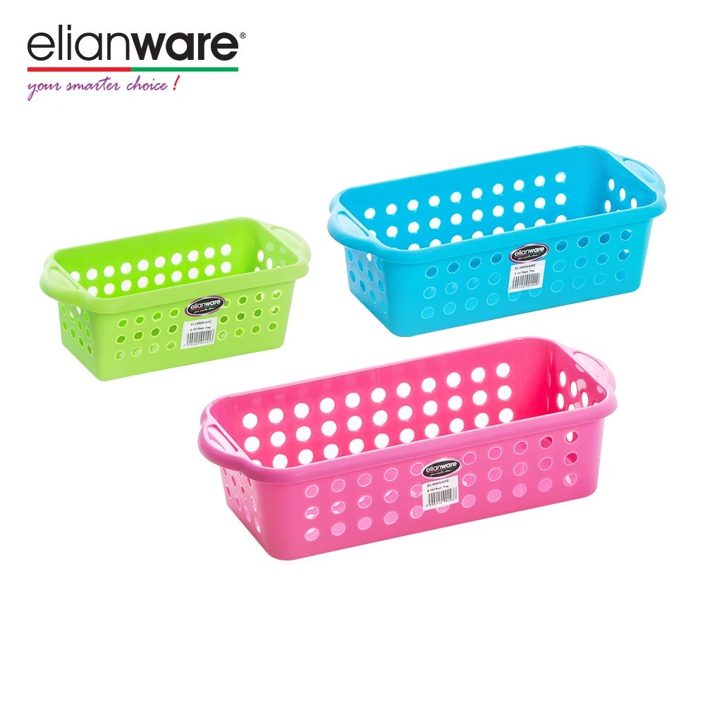 Elianware Malaysia Rectangular Plastic Storage Basket Cutlery Tray