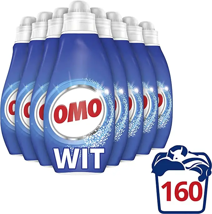 Omo Small And Powerful White Liquid Detergent For Washing White 8 X