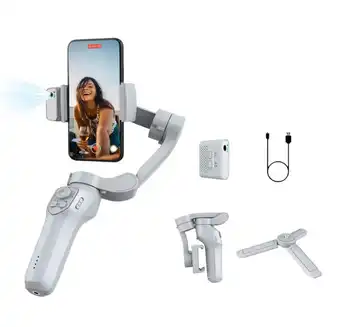 Wholesales L7Cpro Handheld Cell Phone Gimbal Stabilizer Tripod Stabilizer 360 Ai Auto Face Tracking VLOG Selfie Tripod