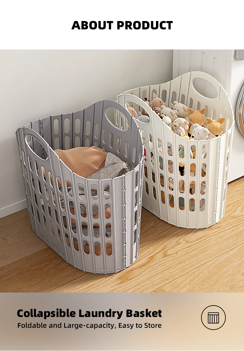 product wanuo 65l collapsible laundry basket dirty clothes basket customizable bathroom laundry basket with universal wheels-2