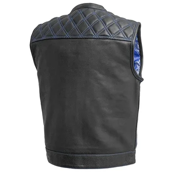 Gilet En Cuir Pour Homme Style Motard - Fermeture éclair Et Lacets Latéraux - Look Vintage Et Robuste Gilet En Cuir Pour Homme Style Motard - Fermeture éclair Et Lacets Latéraux - Look Vintage Et Robuste