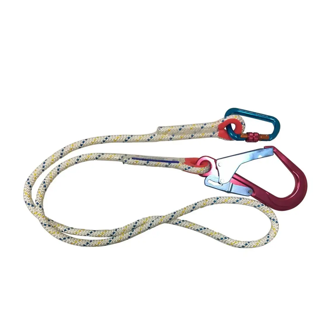 Self-locking Device Double Snap Hooks Safety Rope For Fall Protection ...