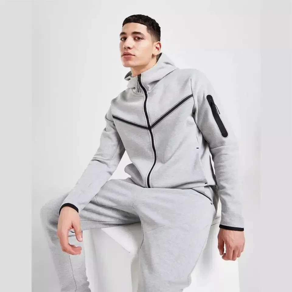 Sportswears Gym Fitness Tech Fleece Training Tracksuits Men Two Piece