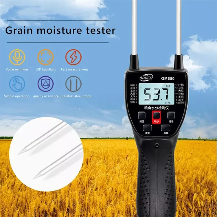 Gm650 Grain Moisture Meter Tester 23cm Probe Buy Grain