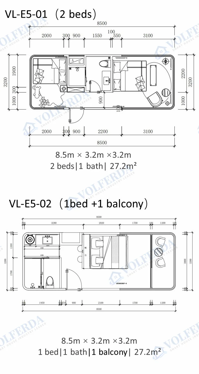 Volferda Brand Capsule House Prefabricated Tiny House Modular Metalica ...