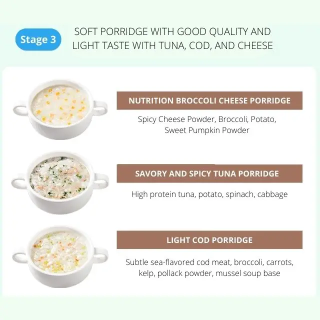 Детская каша с сыром брокколи, питательная каша за 3 минуты, 80 г, оптовая продажа с завода по низкой цене