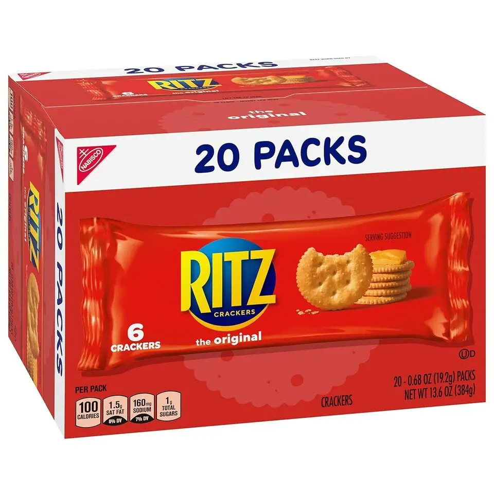 Ritz The Original Crackers,6 Crackers Per Pack,20 Snack Packs - Buy ...