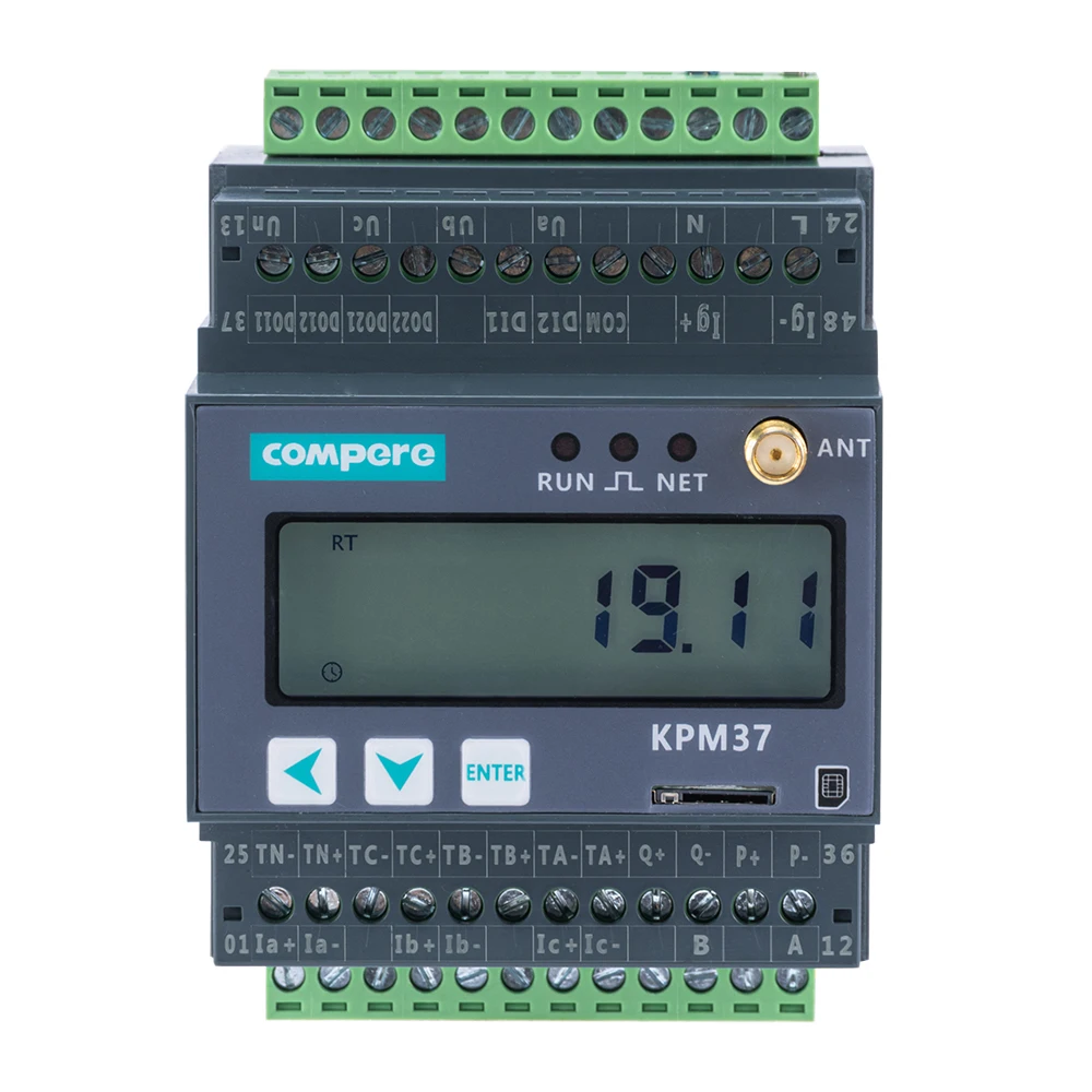 MQTT Smart 3-Phase Energy KWH Meter Monitor WIFI Connectivity Power Meter with CT Type