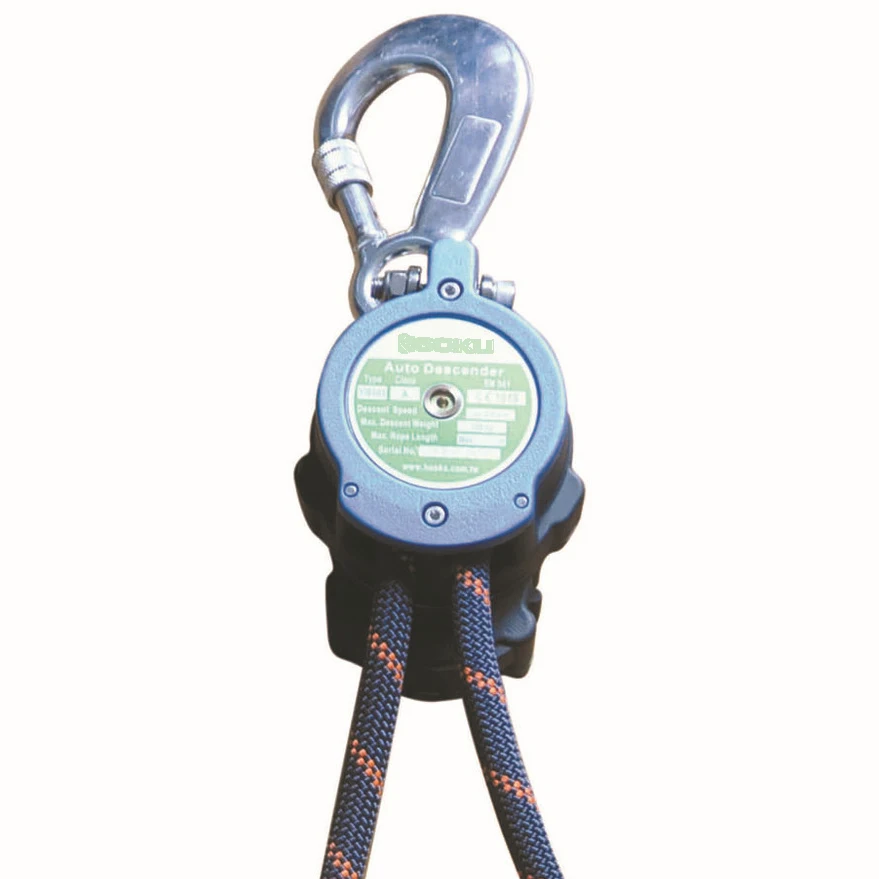 Reciprocating Auto Rope Descender Emergency Rescue Device for Personal Safety