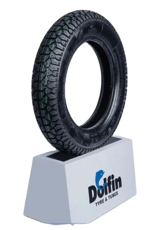 DOLFIN 91 ZO 90/90-12 Solid Soft Rubber Tyres for Three Wheeler Vehicles 64B Index 1 Year Warranty