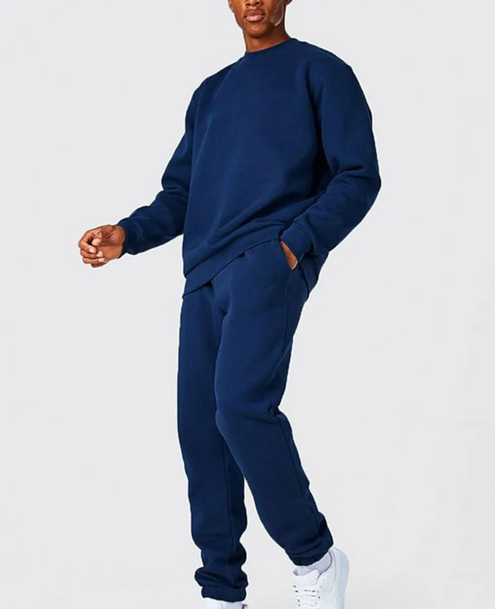 100 Cotton Men Tracksuit Custom Jogger Set Private Label Blank Jogging