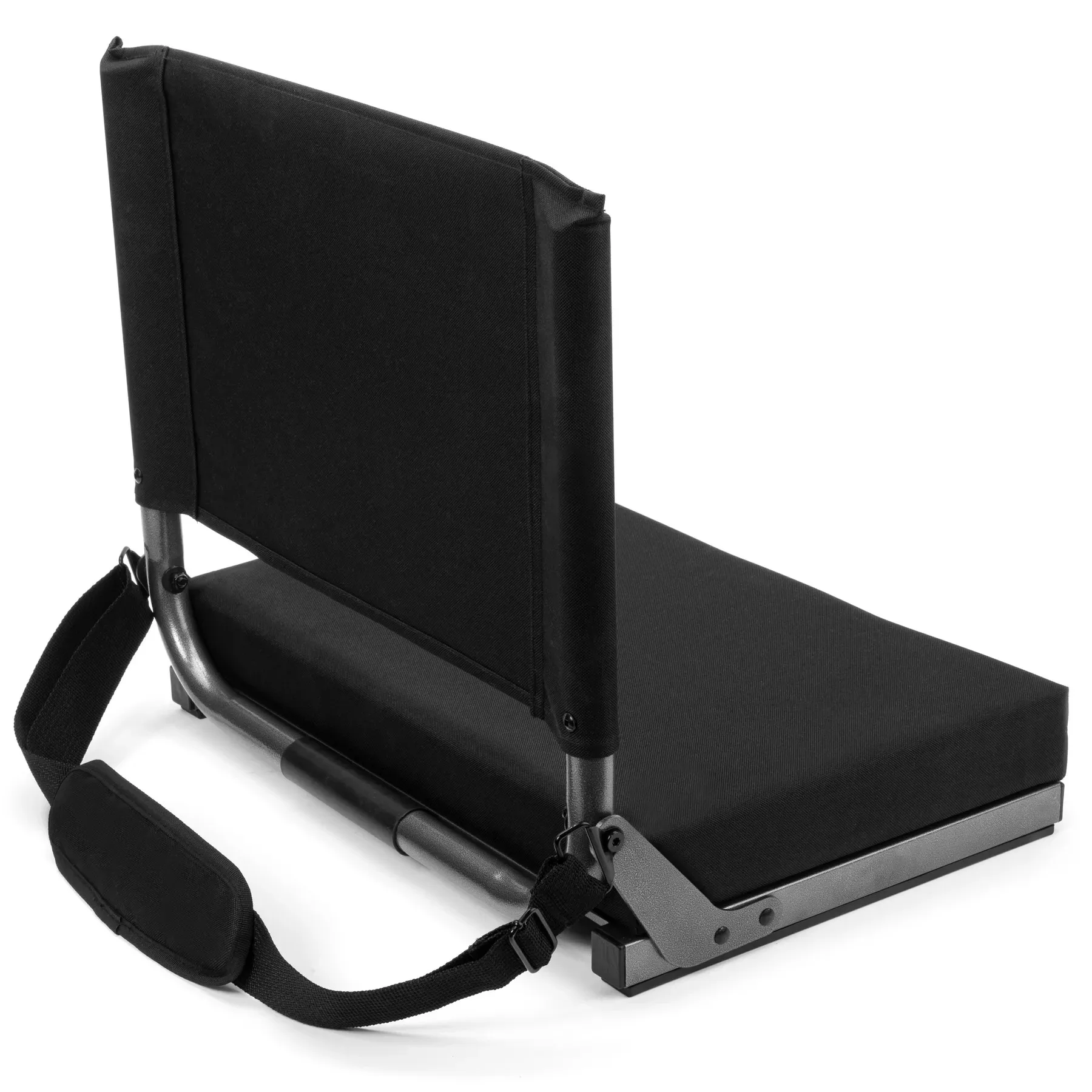 Hitree Portable Folding Stadium Seats Bleacher Seat Chairs With Backs