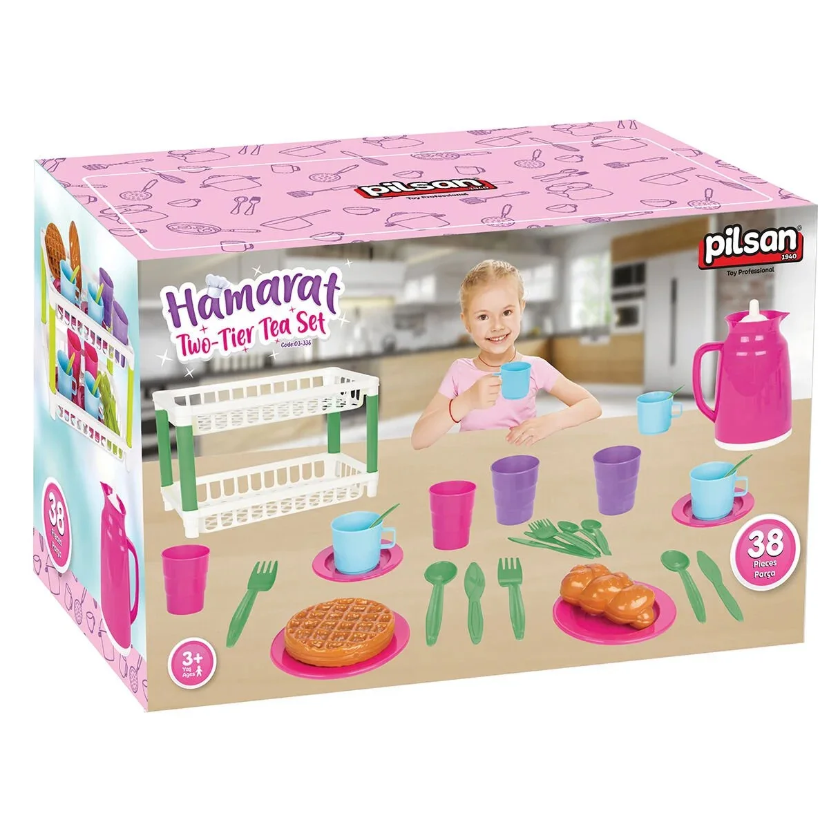 Hamarat Two Tier Tea Set Sink With Running Water Handy Faucet Kitchen Play Set Adventures