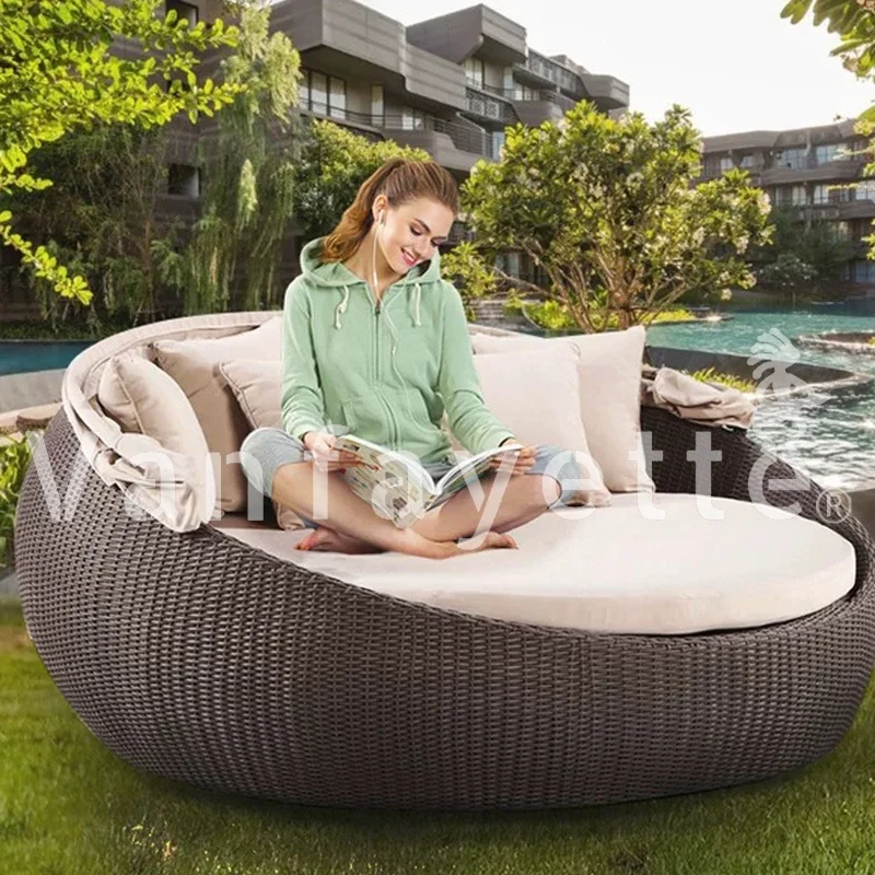 Outdoor Daybed Outdoor Round Chaise Lounge Chair Outdoor Patio