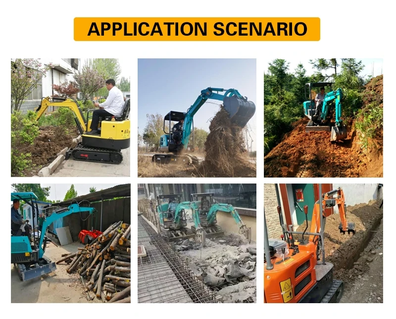 Mini Excavators Machine 3t 4t 5t 4 5 Ton Small Crawler Bagger Digger 3 ...