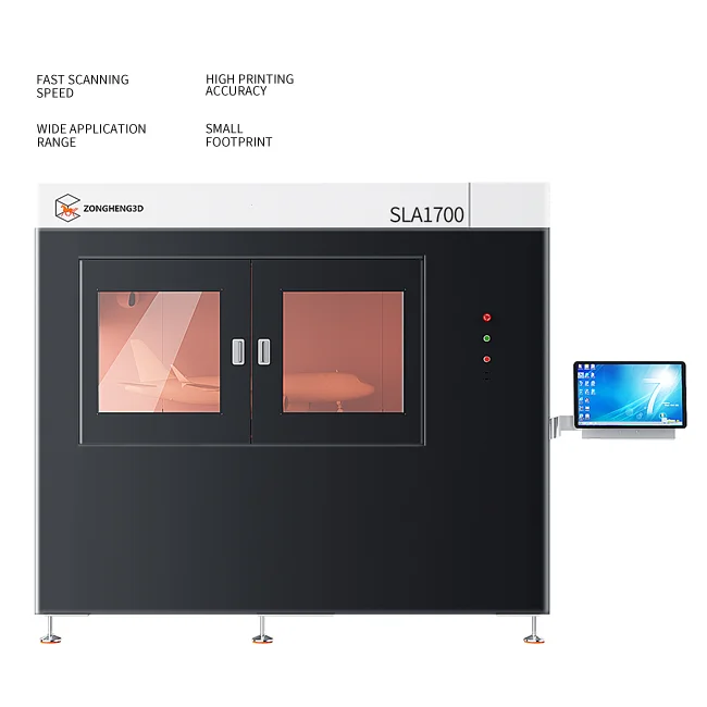 Zongheng SLA1700 Industrial 3D Printer High Accuracy Large Size Additive Screen Printer with Automatic Features New Condition