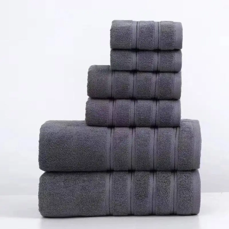 Factory Direct 3 Piece Towel Set 100 Cotton Towel Set High Quality Towel Bath Sheets 500gsm