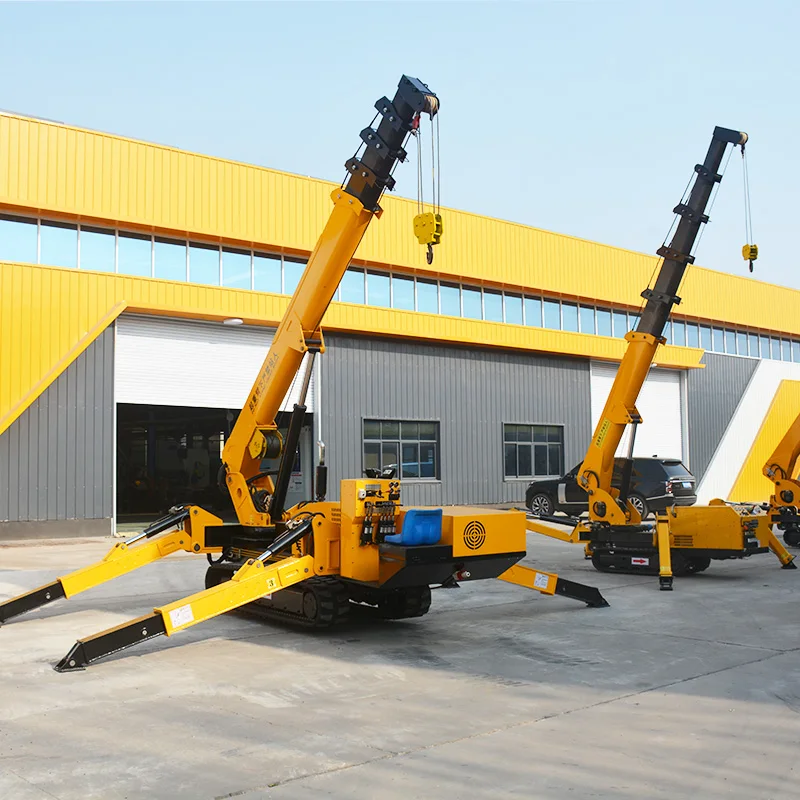 Zero Tail Swing Spider Crane for Sensitive Floor Protection