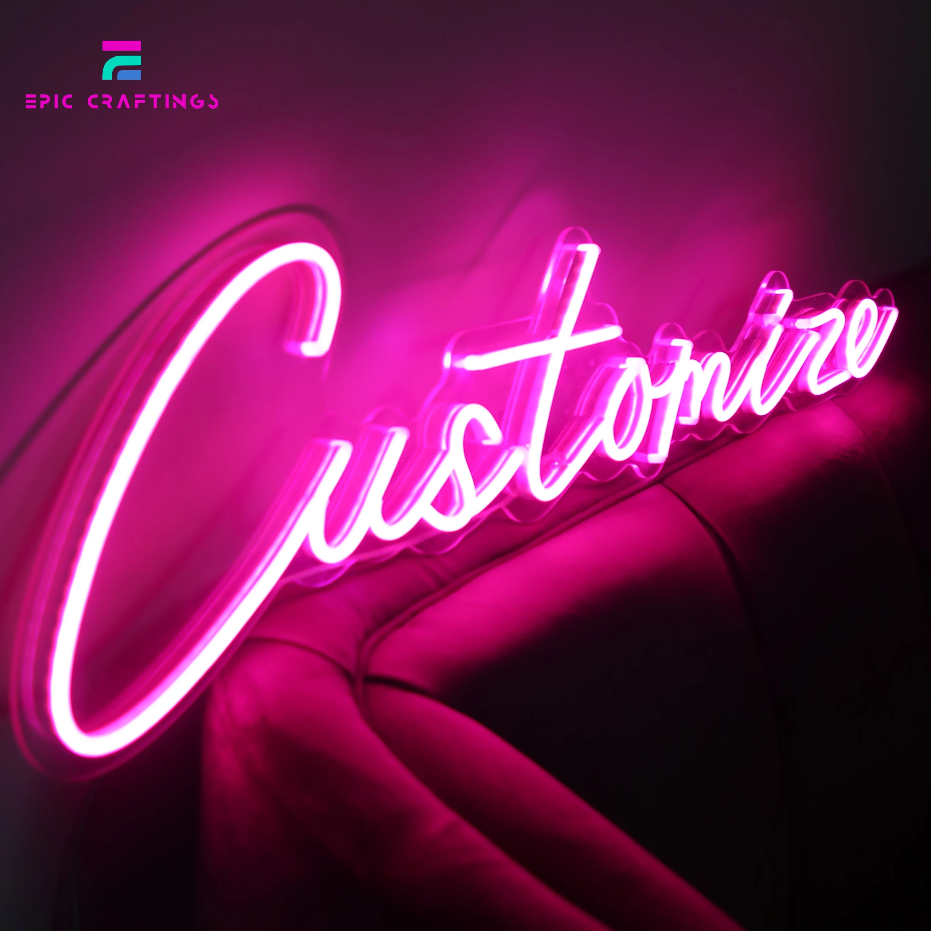 Custom Led Neon Flex Signs For Wedding Birthday Bridal Shower Gaming