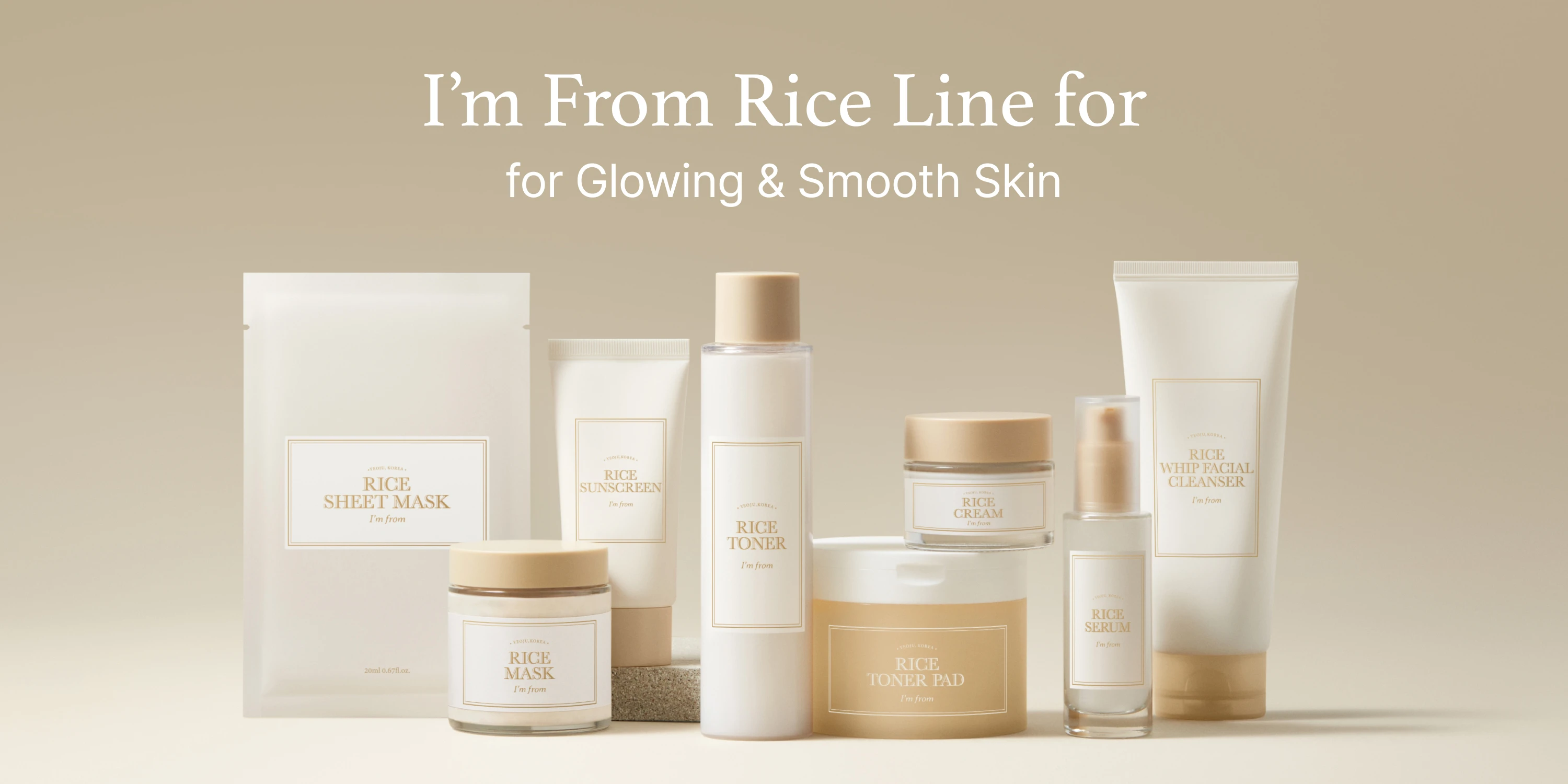 Korean Skin Care Products Face Rice Water Skin Toner I Am From Rice ...