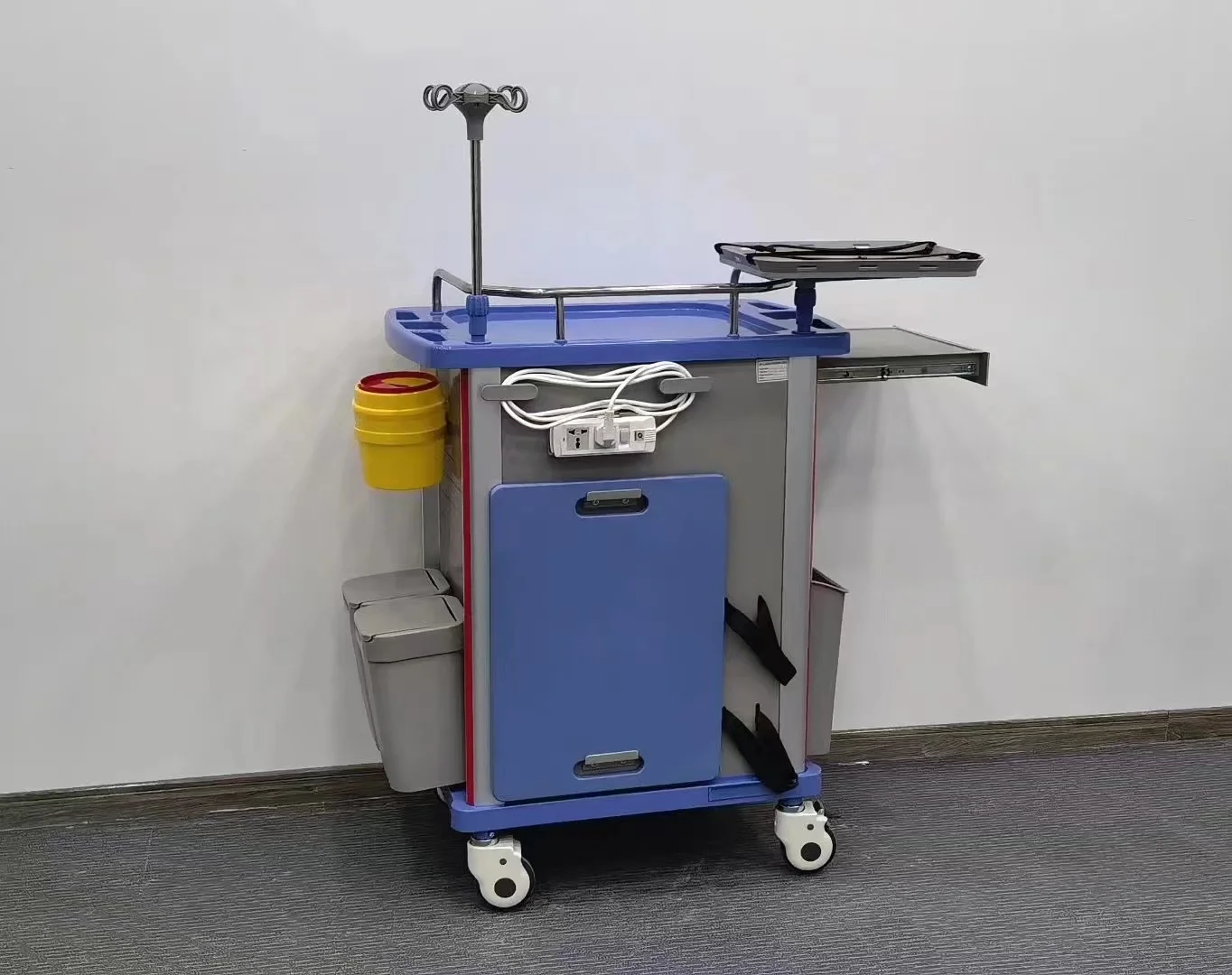 ABS аварийная тележка/мобильная медицинская тележка/тележка для лекарств